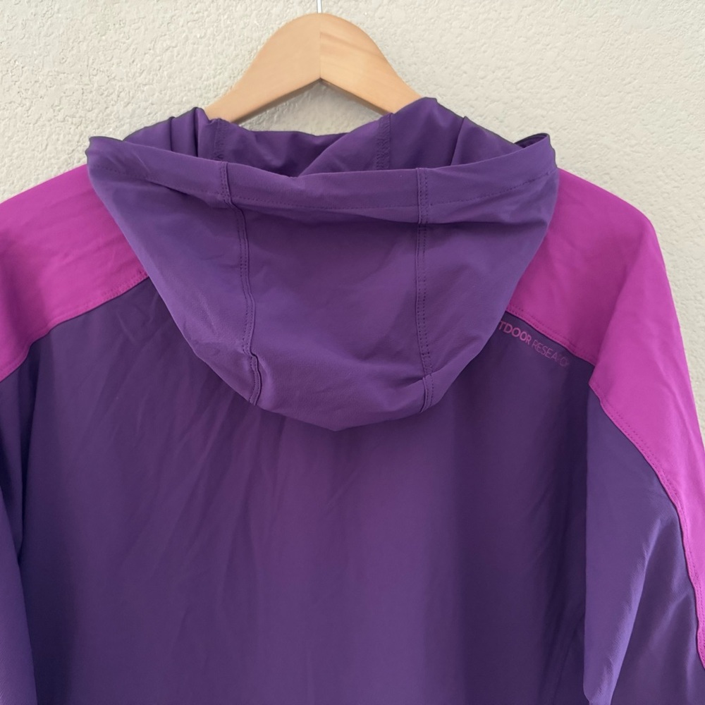 Outdoor Research Ferrosi Hood Jacket Womens XL Nylon Purple Windbreaker Outdoor - Picture 10 of 13
